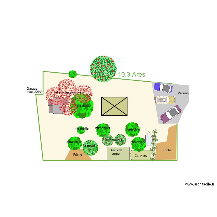 Version 2024 03. Plan de 1 pièce et 16 m2