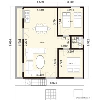 STUDIO 2 CHAMBRES SALON appartement heyelkhadra2