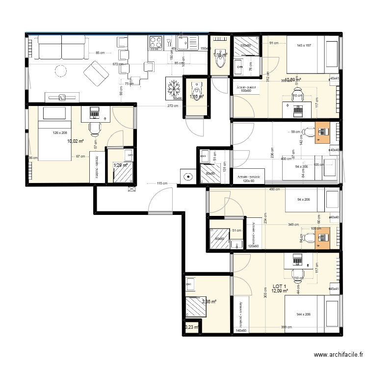BORDEAUX . Plan de 0 pièce et 0 m2