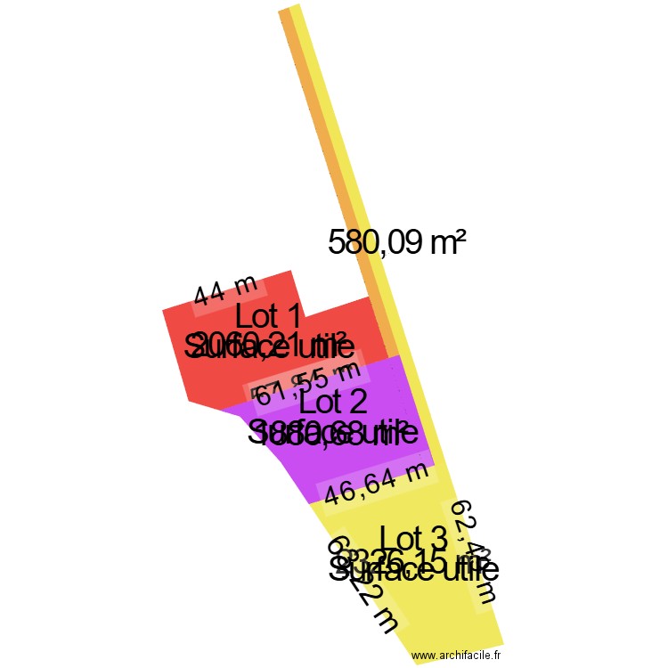 Division MARTIN-Montech. Plan de 0 pièce et 0 m2