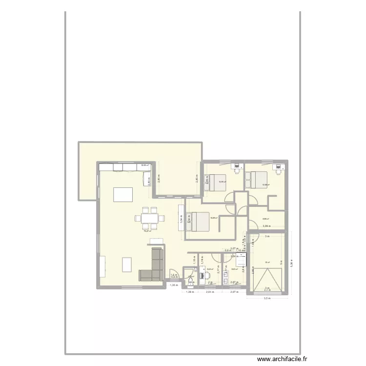 Id&eacute;e 1. Plan de 10  et 178 m²