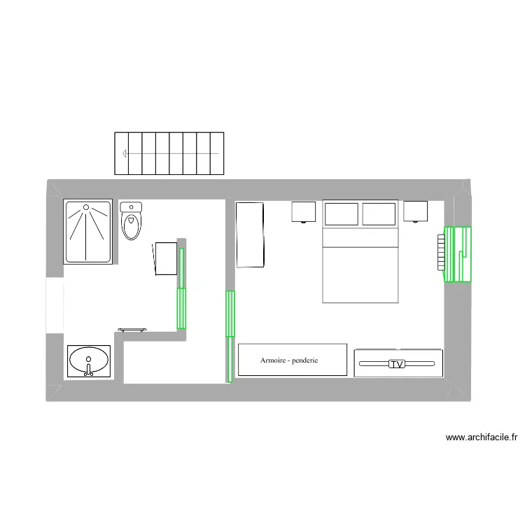 1er etage bachy. Plan de 