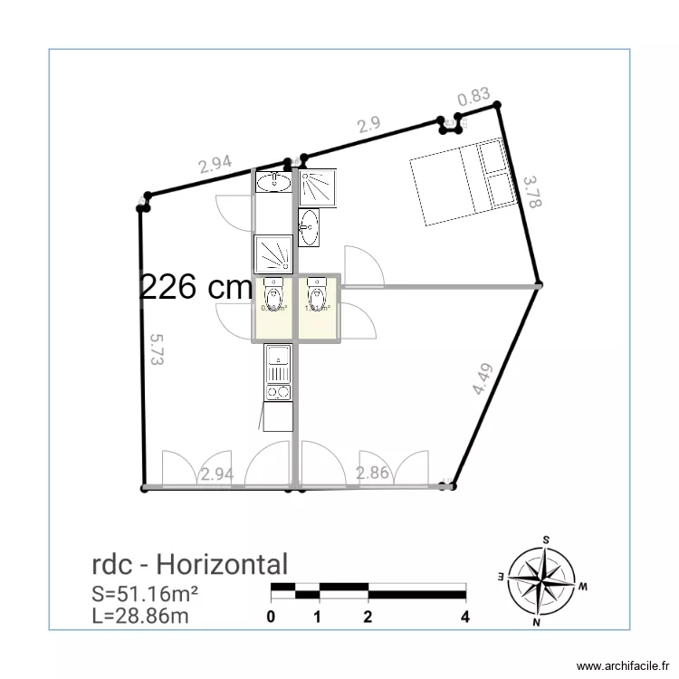 Apparts Dax. Plan de 