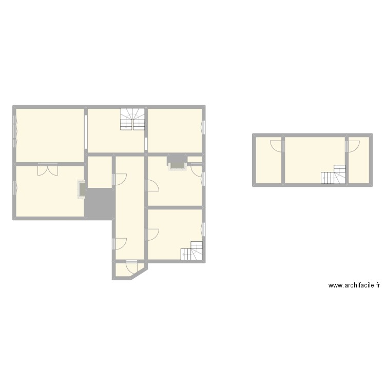 BENARD - ROUEN. Plan de 15 pièces et 137 m2