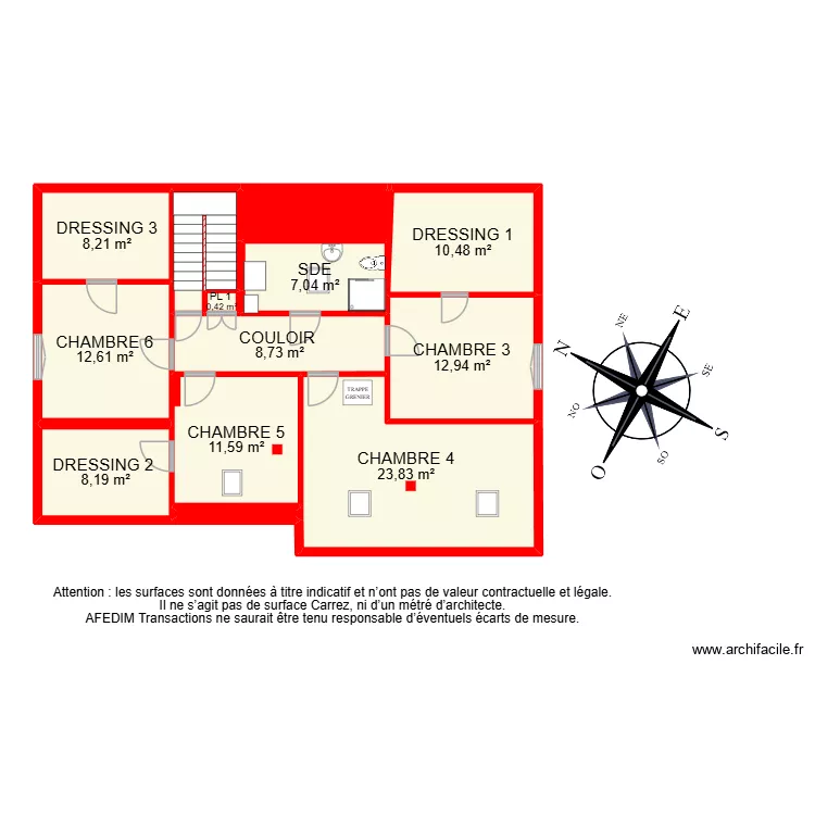 BI 31489 -. Plan de 30 Pièces et 295 m²