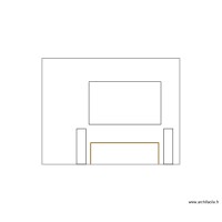 mur face sejour 1 fen&ecirc;tre avec meuble (d&eacute;finitif)