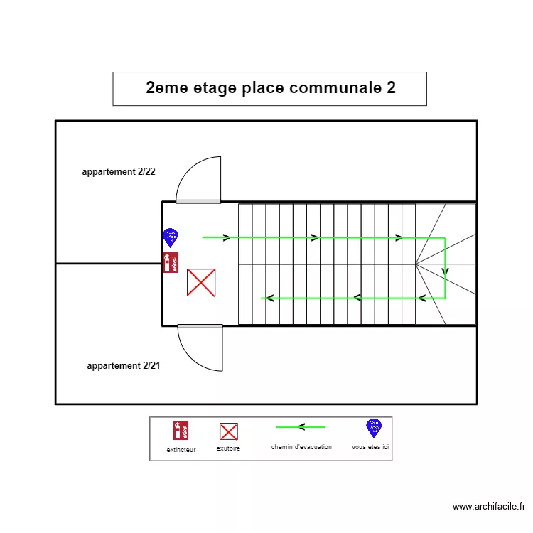 1er etage place communale 2. Plan de 