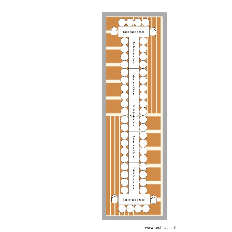 Plan 1 . Plan de 1 pièce et 56 m2