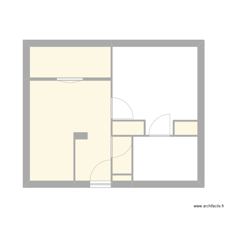 Bussy St Georges. Plan de 6 pièces et 18 m2