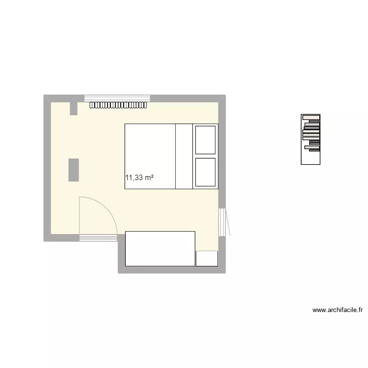 Chambre Morgane. Plan de 