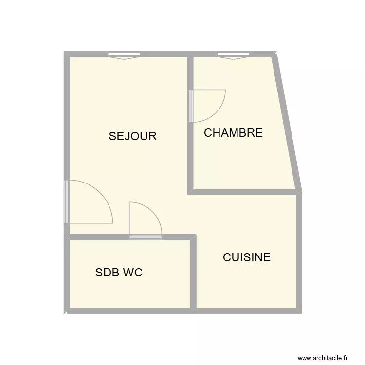 CHILDEBERT RDC. Plan de 3 et 18 m² CHILDEBERT RDC. Plan de 3 et 18 m²