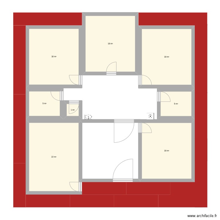 test2. Plan de 8 pièces et 105 m2