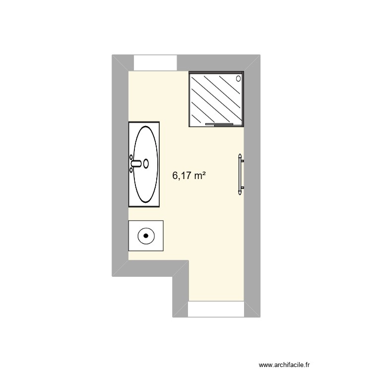 salle de bain. Plan de 0 pièce et 0 m2