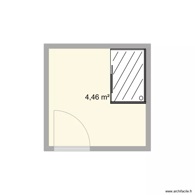 SULTAN*. Plan de 1 Pièce et 4 m²