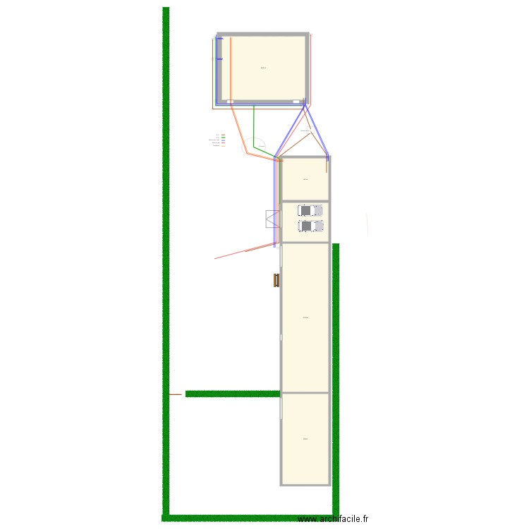 Maison Chatillon canalisation. Plan de 10 pièces et 496 m2