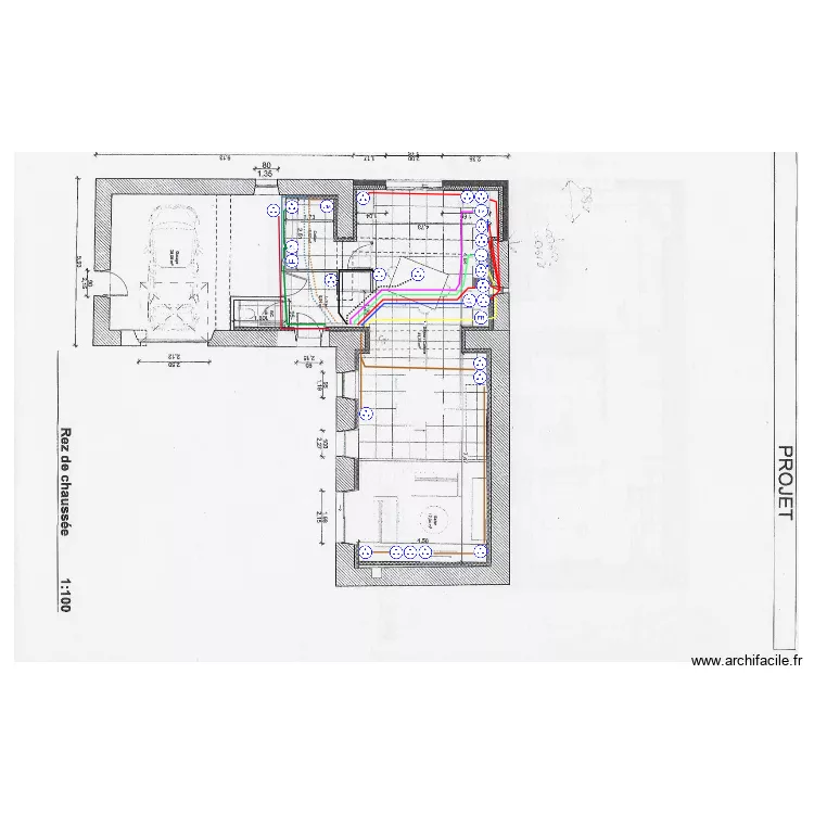 Electricite maison PC. Plan de 