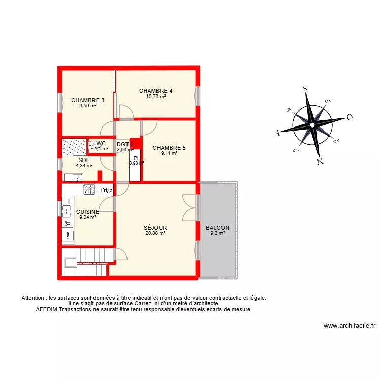 BI 33108. Plan de 24  et 170 m²