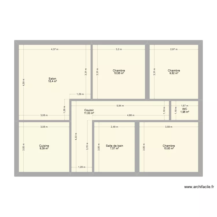 RUFFEL PARENT. Plan de 