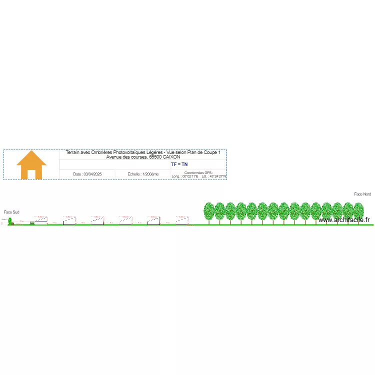 Plan CAIXON en Coupe V2. Plan de 