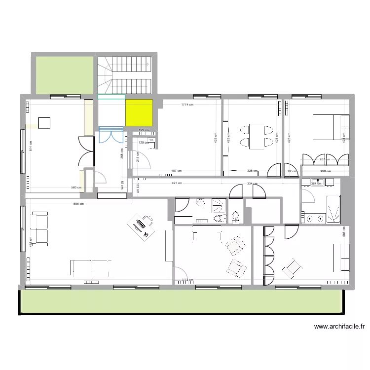 Appartement Enghien Mora. Plan de 