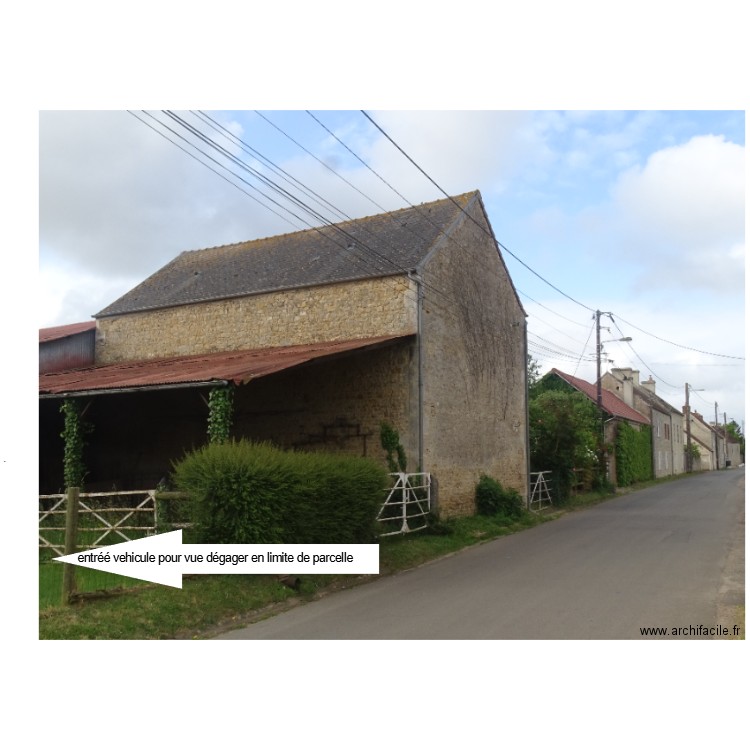 photo + fléche entréé. Plan de 0 pièce et 0 m2