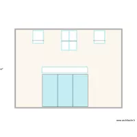 Façade/3 fenêtres symetriques