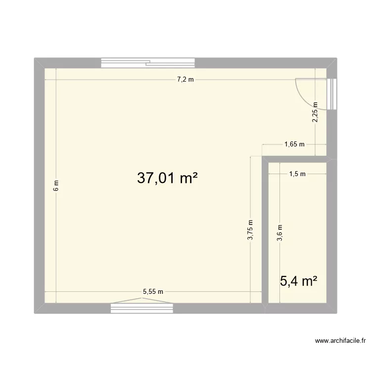 etage. Plan de 2 et 42 m² etage. Plan de 2 et 42 m²