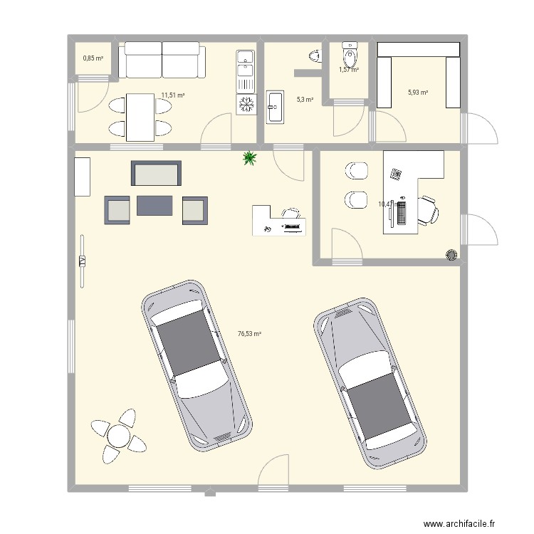 atelier bureau 2. Plan de 0 pièce et 0 m2