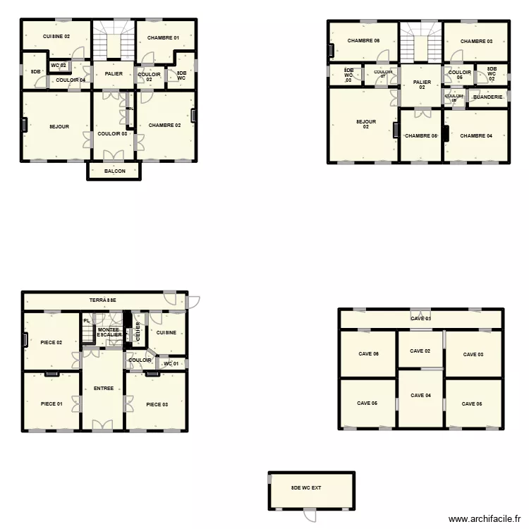 PLAN PRESBITERE REMOULIN PLOMB. Plan de 54 et 229 m² PLAN PRESBITERE REMOULIN PLOMB. Plan de 54 et 229 m²
