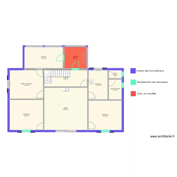 plan du logement. Plan de 11  et 198 m²