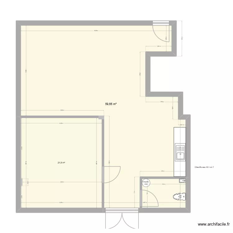 epicerie mens plaquiste 28_07_2026 V2. Plan de 2  et 82 m²