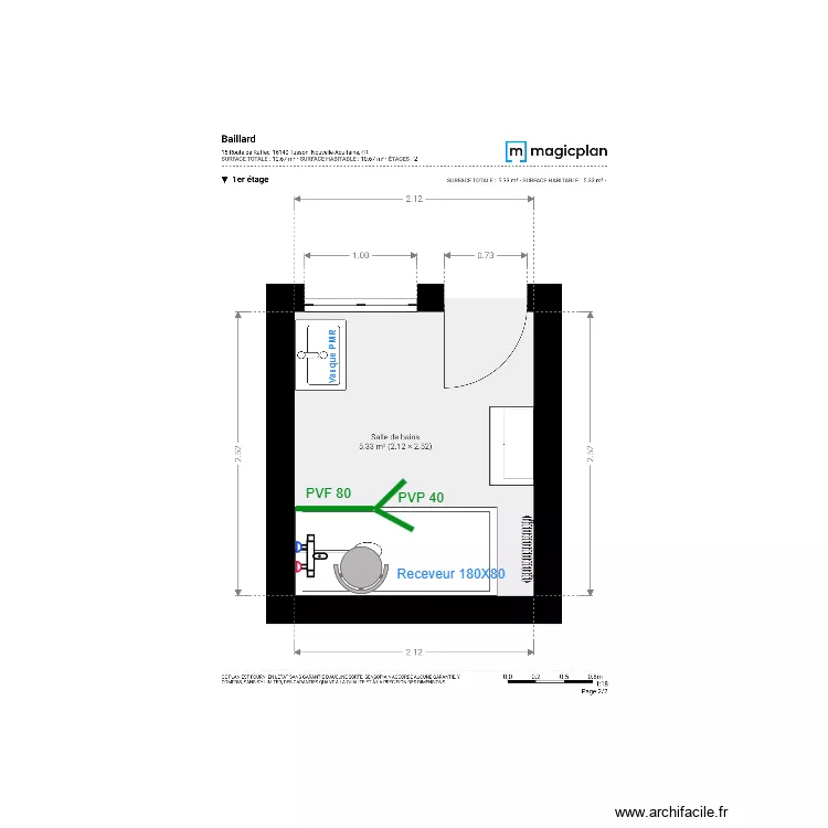 Plan Projet Baillard . Plan de 