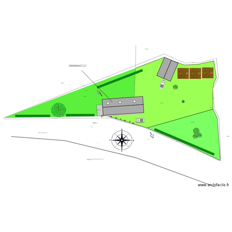PLAN DE MASSE. Plan de 0 pièce et 0 m2