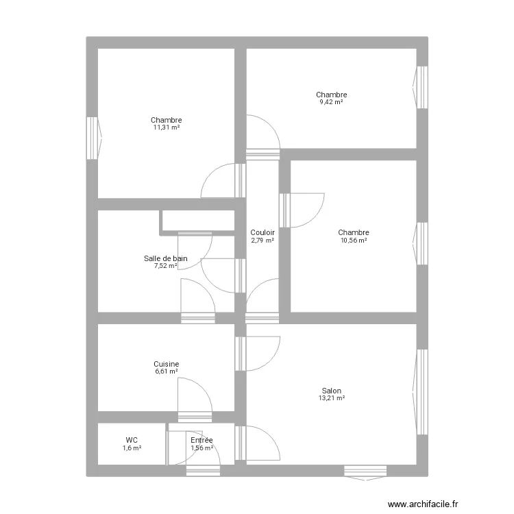 Maison valserone. Plan de 