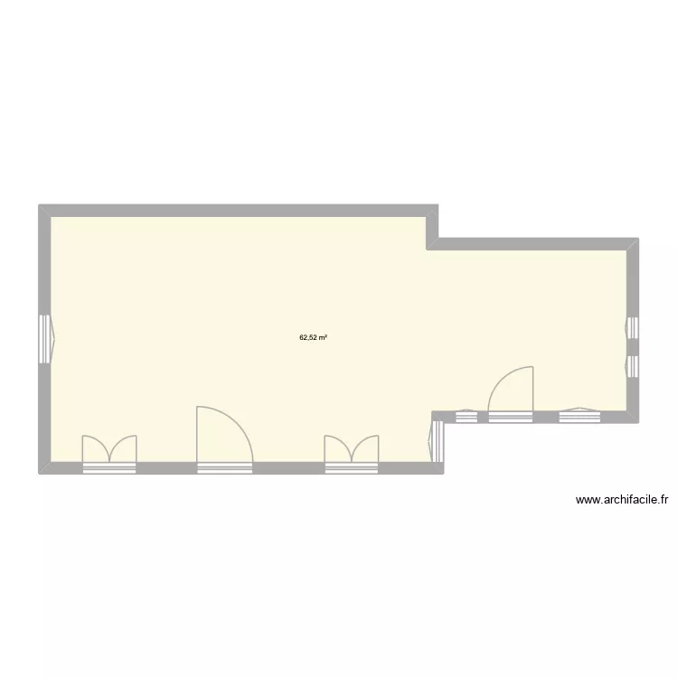 RDV. Plan de 1 Pièce et 63 m² RDV. Plan de 1 Pièce et 63 m²