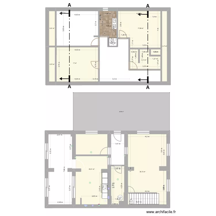 viuz. Plan de 10 Pièces et 121 m²