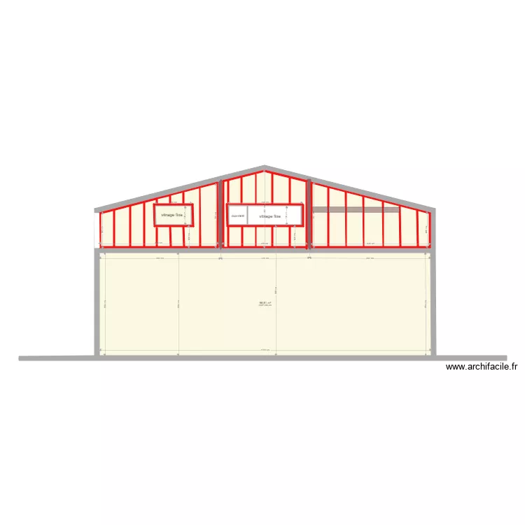 Manège du chalet à Gobet Johner. Plan de Manège du chalet à Gobet Johner. Plan de
