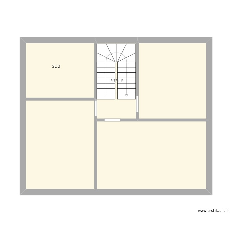 PAYEN ETAGE. Plan de 3 pièces et 49 m2