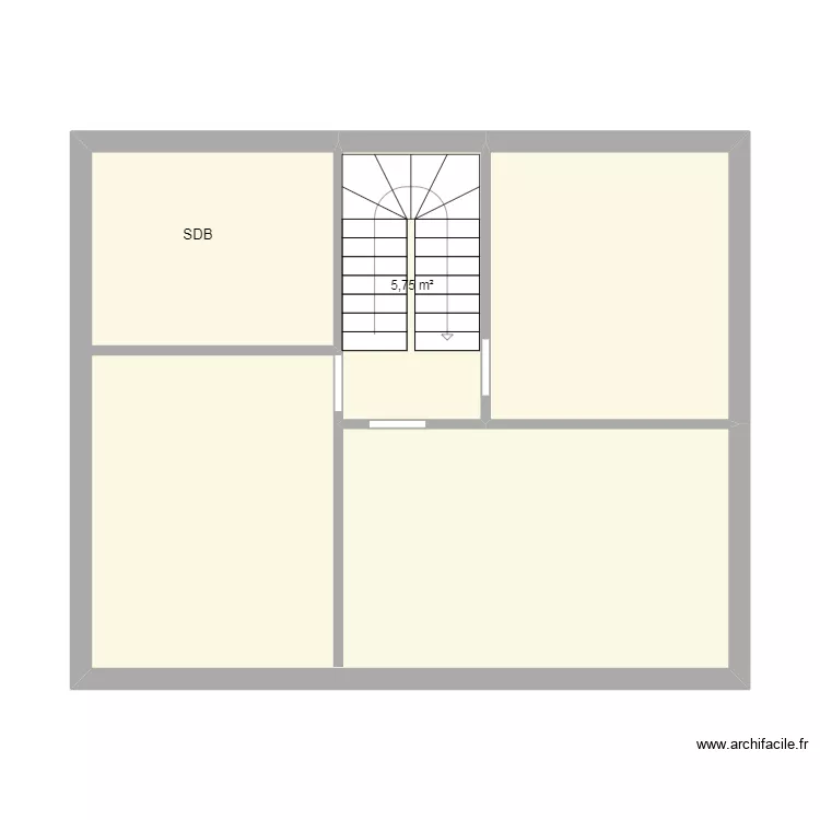 PAYEN ETAGE. Plan de 3 pièces et 49 m²
