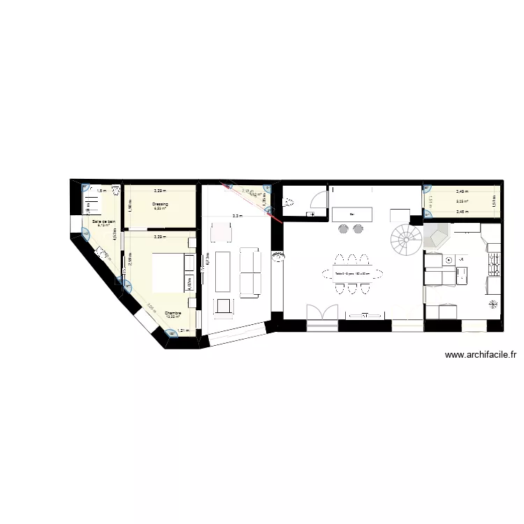 plan maison meublé 0010. Plan de plan maison meublé 0010. Plan de