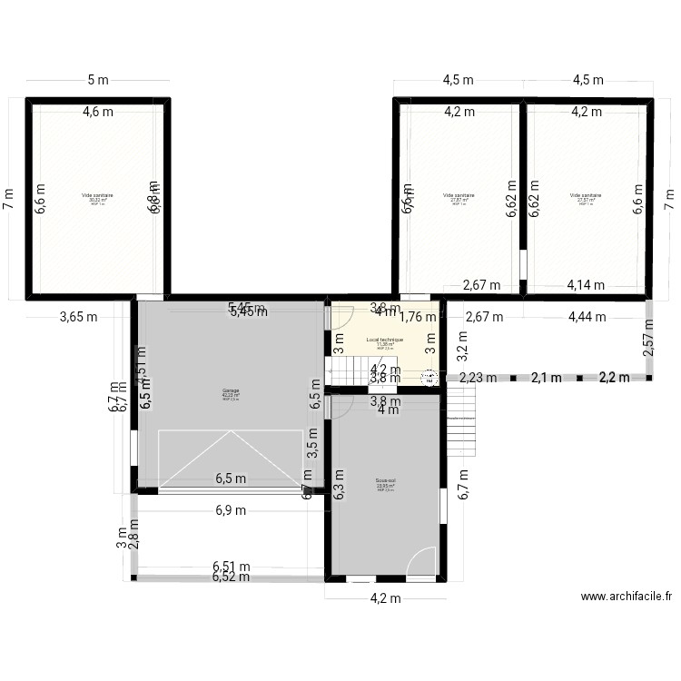 Hommert 2. Plan de 6 pièces et 163 m2