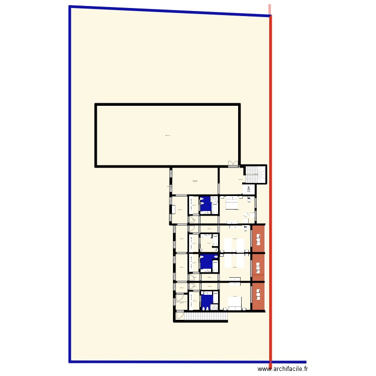 maison hote latifa maison principale. Plan de 53 pièces et 3444 m2