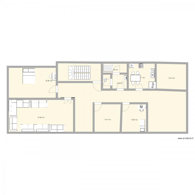 1ere etage. Plan de 0 pièce et 0 m2