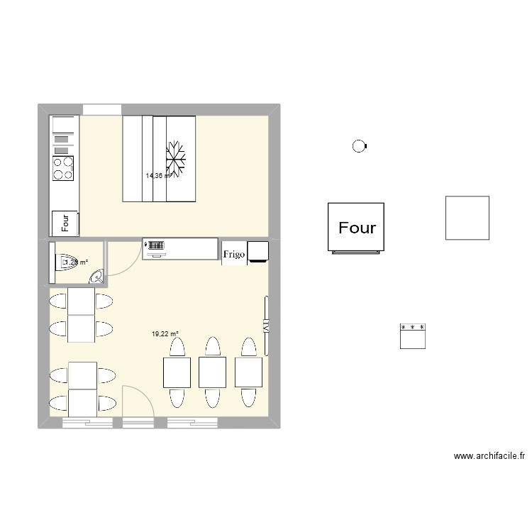 la casa 4. Plan de 0 pièce et 0 m2