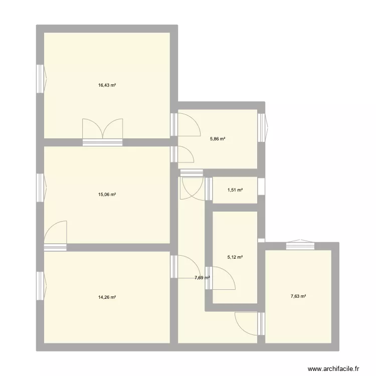 Appartement impasse 14 vEUG. Plan de 