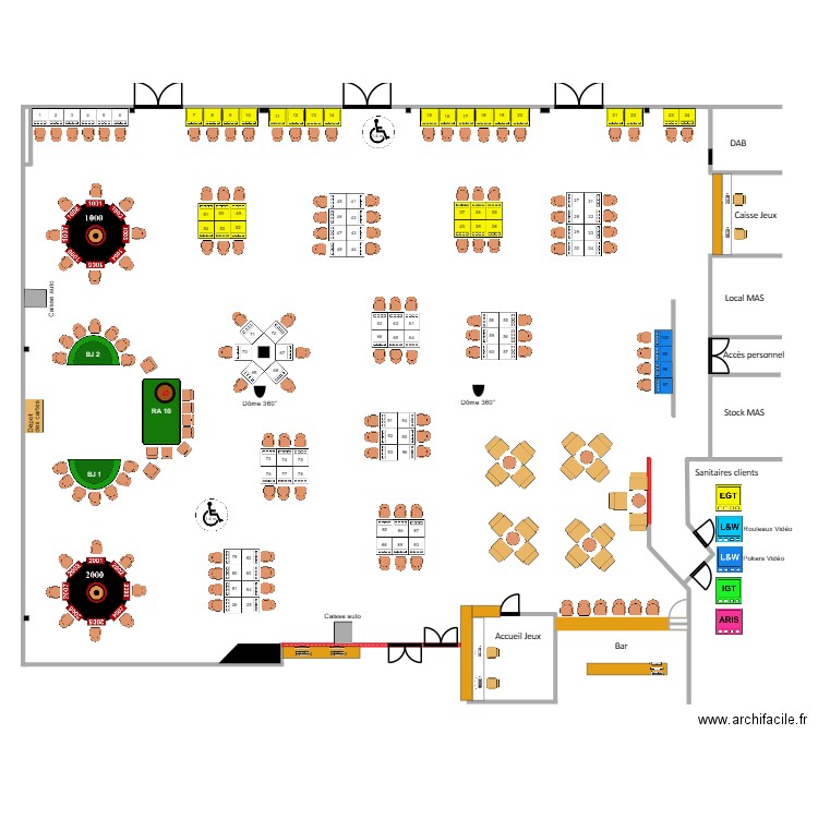 Plan jeux Caysino 2. Plan de 0 pièce et 0 m2