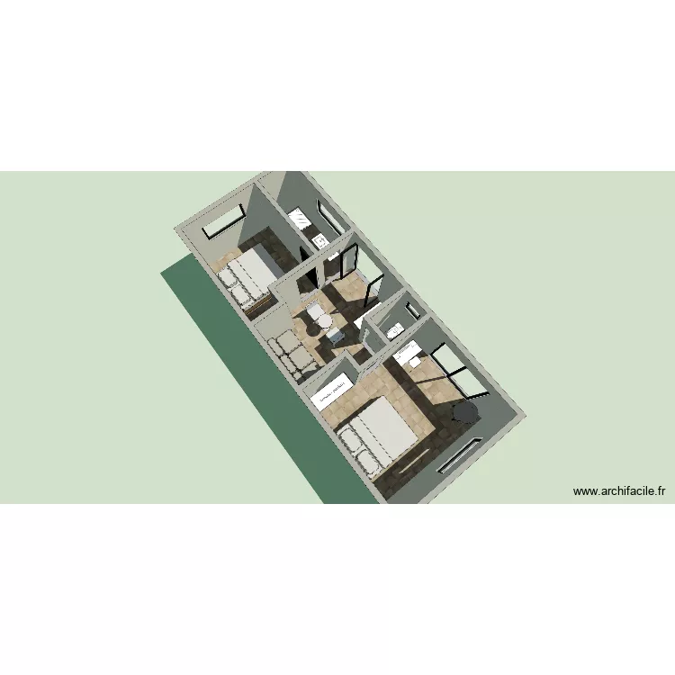 extension 4.54x10.84 bien. Plan de 5 Pièces et 42 m² extension 4.54x10.84 bien. Plan de 5 Pièces et 42 m²