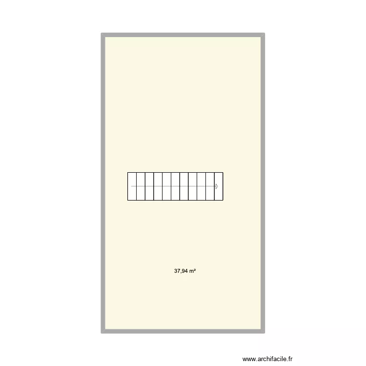 2 etage. Plan de 1 Pièce et 38 m² 2 etage. Plan de 1 Pièce et 38 m²