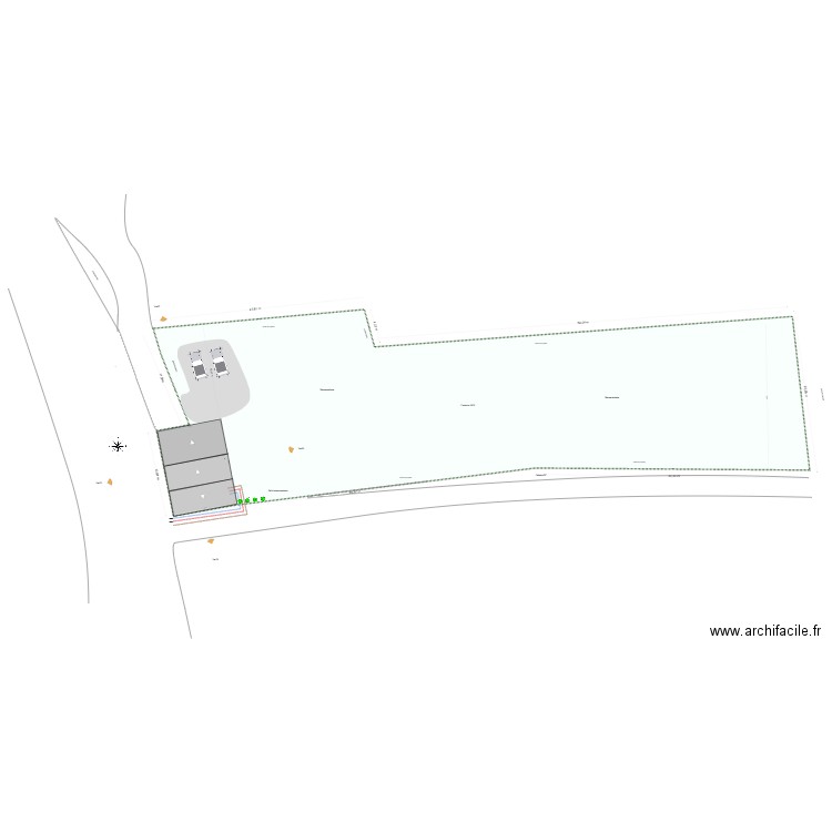 Plan de masse. Plan de 0 pièce et 0 m2