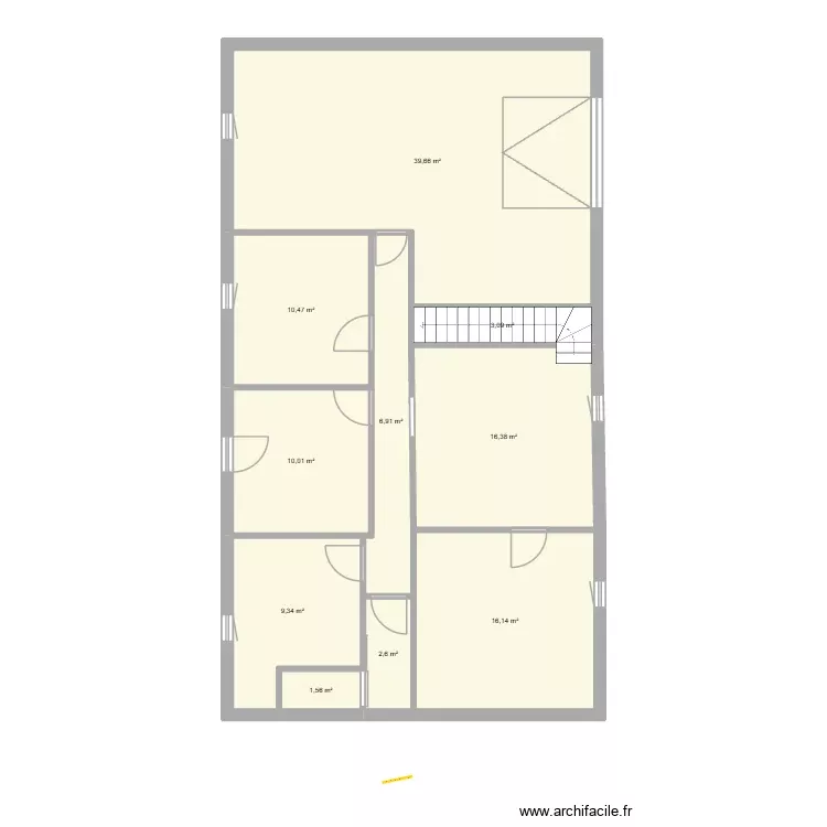 Maison - R0. Plan de 10 Pièces et 116 m² Maison - R0. Plan de 10 Pièces et 116 m²